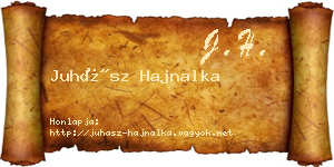 Juhász Hajnalka névjegykártya