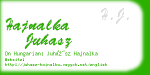 hajnalka juhasz business card